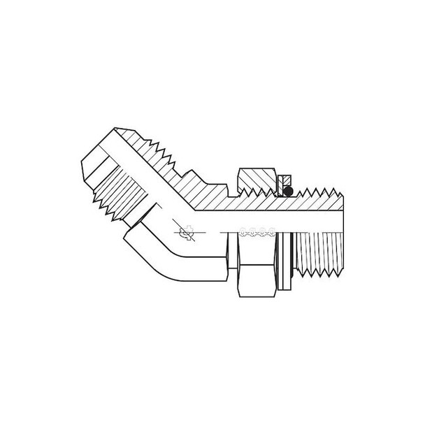 Adaptall Hose Adapter,3/8",JIC,3/8",BSPP 9058-0606