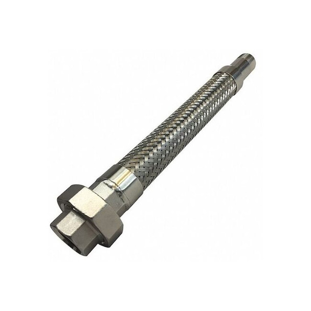 Flexible Metal Hose,3/8 in. dia,12 in.L