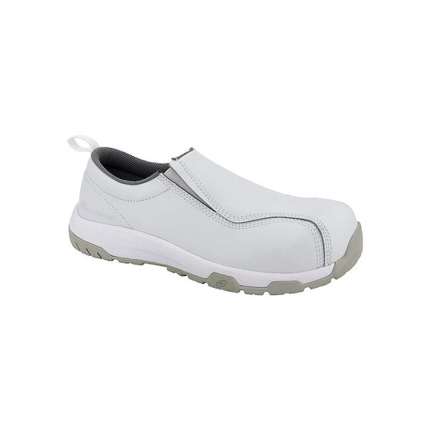 Women's Loafer Shoe, Composite Toe Leather, White