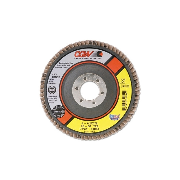 Type 1 Cut-Off Wheel, 4 in Dia, 1/16 in Thick, 5/8 in Arbor, 36 Grit Pack of 50