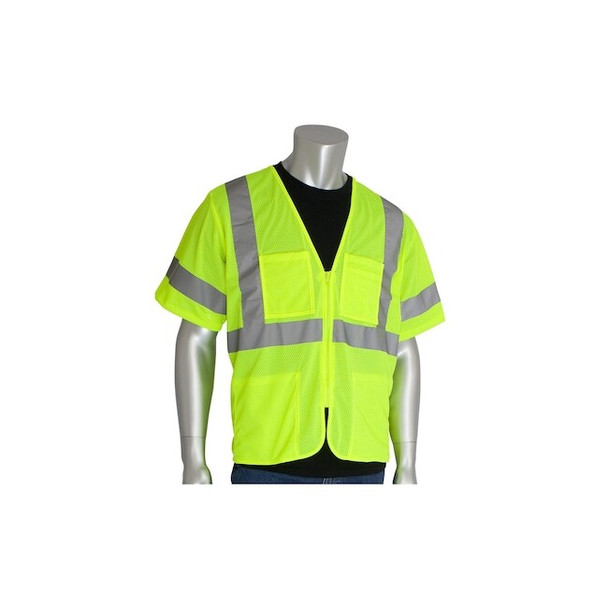 Pip Class 3,Economy Mesh Vest,Yellow 303-MVGZ4P-LY/3X
