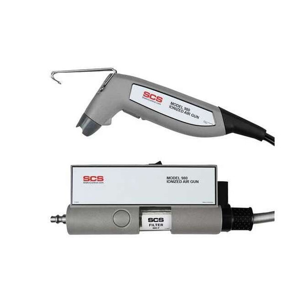 Scs Ionizing Air Gun, 120VAC, 7ft.L, Gray/Black 980