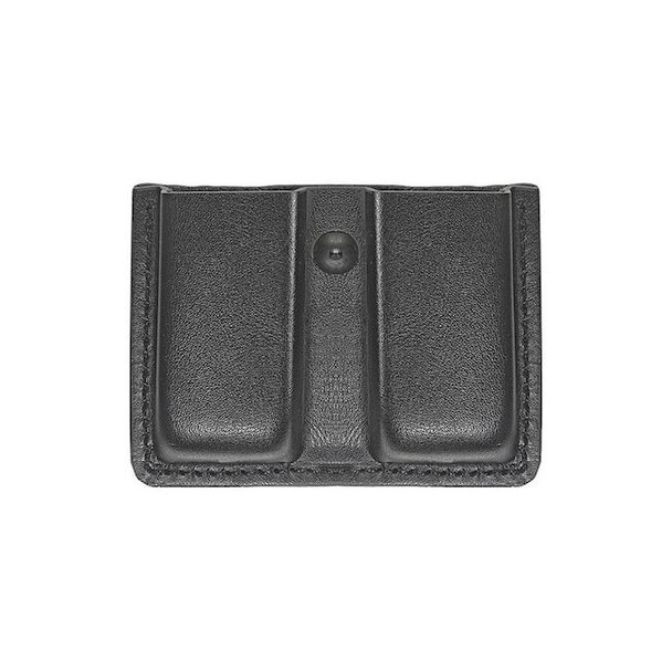 Heros Pride Magazine Pouch, Synthetic Leather, Black, L, Open 1438P