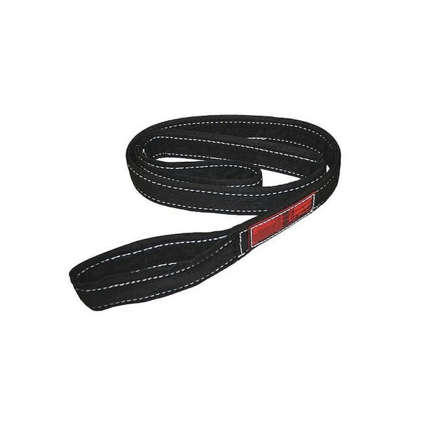 Synthetic Web Sling, Type 3, 12 ft L, 3 in W, Nylon, Black