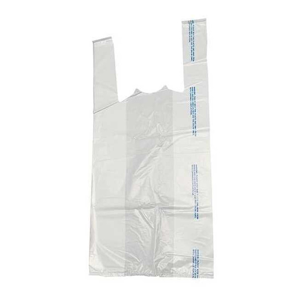 Manufacturer Varies T-Shirt Bags,White,23 In. L,PK1000 5DUR5