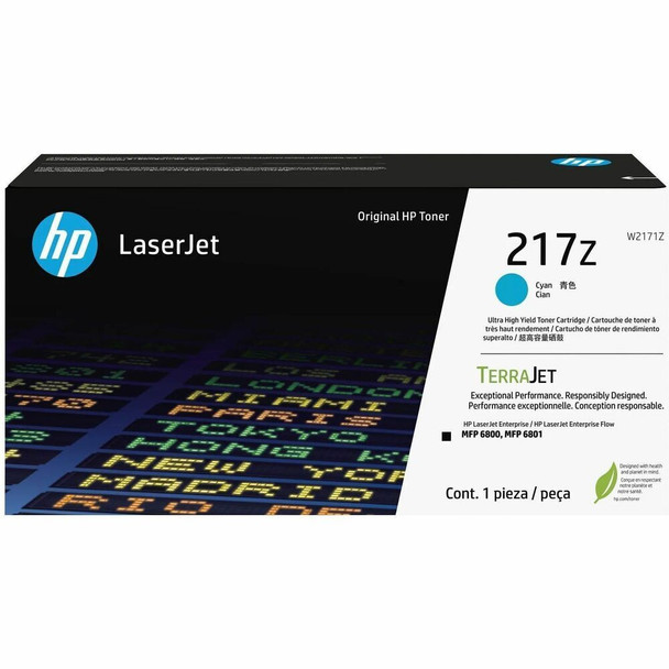 HP 217Z Original Laser Toner Cartridge - Cyan - 1 Each