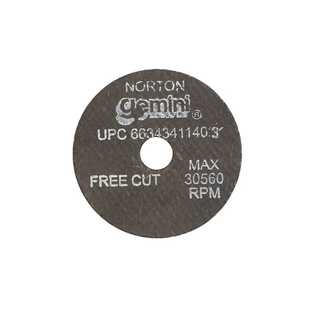 Type 01 Gemini Small Diameter Cut-Off Wheel, 2" Dia, 3/8" Arbor, Coarse Pack of 25