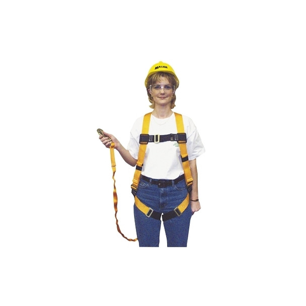 Titan Harness/Shock-Absorbing Lanyard Combos, Full Body Harness, 6 ft. Lanyard