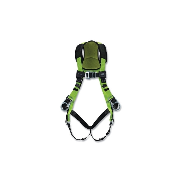 H500 Industry Comfort Full Body Harness, Back/Front/Side D-Rings, Tongue Leg/Mating Chest Buckles, Universal
