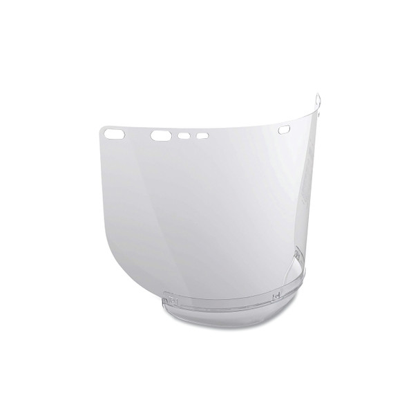 F20 Polycarbonate Face Shield, Unbound, Clear, 15-1/2 in x 8 in