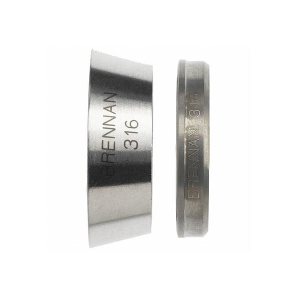 Brennan Industries Ferrule Set, Stainless Steel, 6 mm N0319-S-06MM-SS