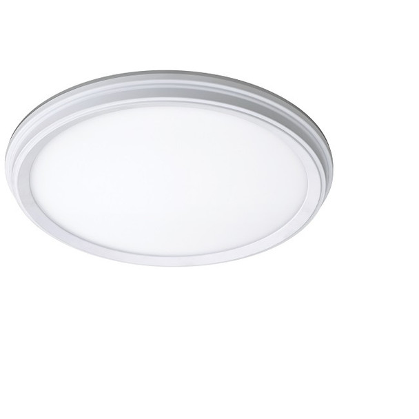 ETI 56572113 11" Snap-Fit LowPro White Deco LED Flushmount 14W CCT Select w/ Nightlight