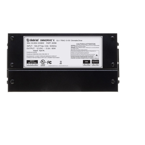 Diode LED DI-ODX-12V30W OmniDrive X Dimmable Tape Light Driver 12V 30W