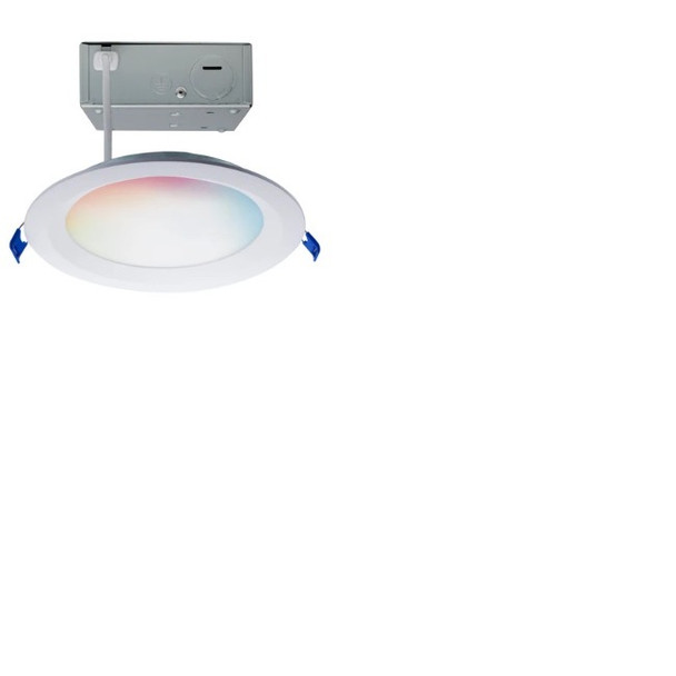 Satco S11566 6" Starfish RGBW Smart Slimfit Round LED Downlight Smooth Baffle 120V