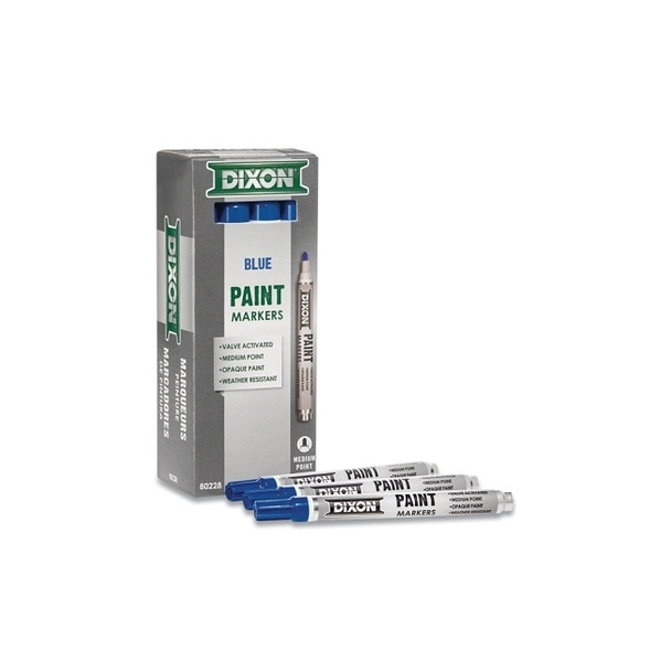 Valve Action Paint Marker, 11/16 in Tip, Medium, Blue