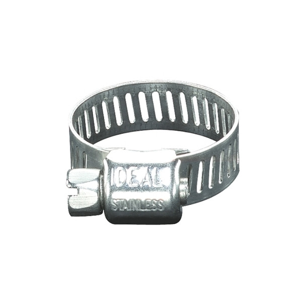 62P Series Small Diameter Clamp,1/2" Hose ID, 3/8-1"Dia, Stainless Steel 201/301 Pack of 10