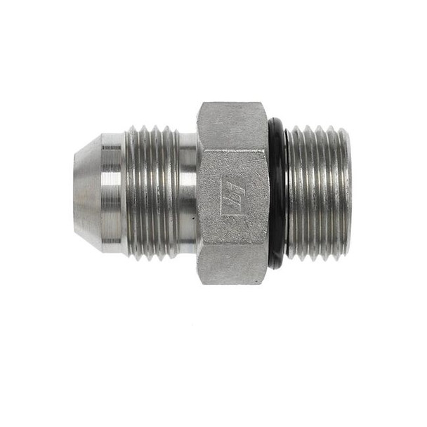 Brennan Industries Stainless Hydraulic Adapter,1.38 in L 6400-06-08-O-SS