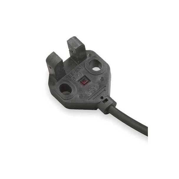 Through-Beam Photoelectric Sensor, Bare Wire, Right Angle, L-Slot, Light On, NPN