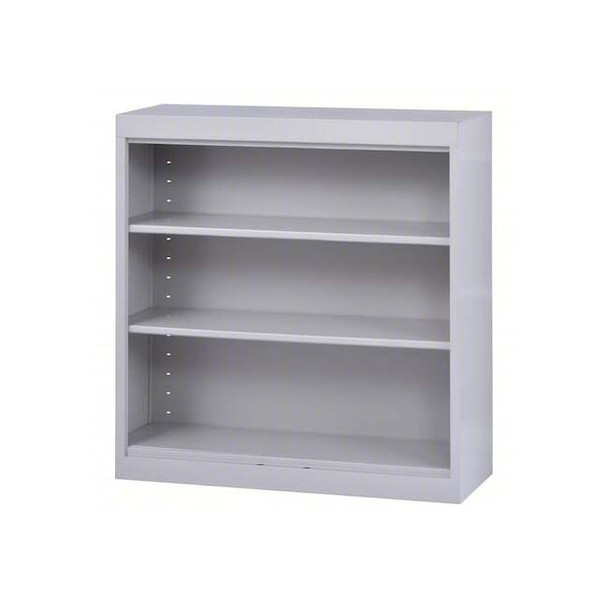 Sandusky Lee Welded Steel Bookcase, 36x12x36, Dove Gray BA20361236-05