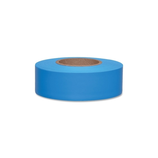Taffeta Flagging Tape, 1-3/16 in x 150 ft, Flourescent Blue Pack of 12