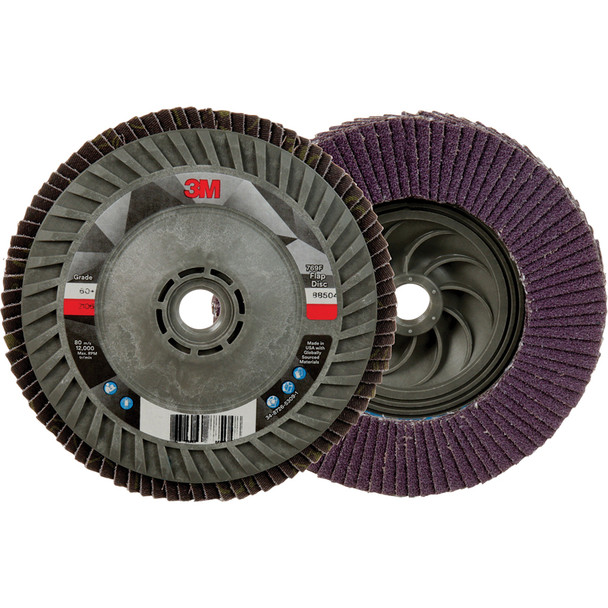 Flap Disc 769F, 60+, T27 Quick Change, 5 in x 5/8 in-11 7100243780
