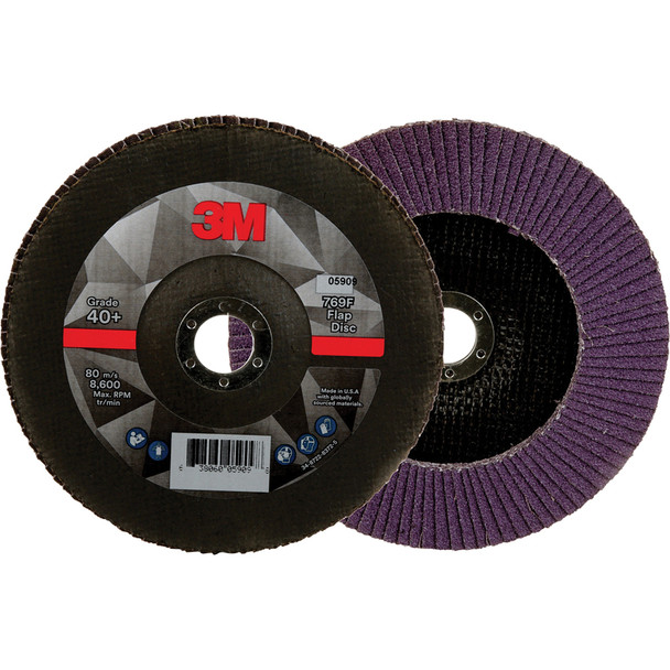 Flap Disc 769F, 40+, T27, 7 in x 7/8 in 7100178029