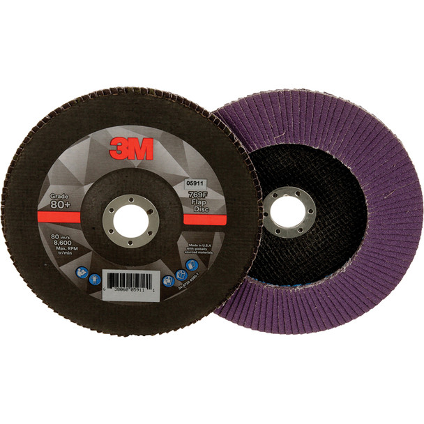 Flap Disc 769F, 80+, T27, 7 in x 7/8 in 7100178129