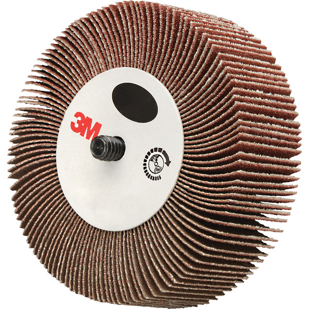 Flap Wheel 244D, 80 X-weight, Type 84, 3 in x 1 in x 1/4 in-20 External 7100178225