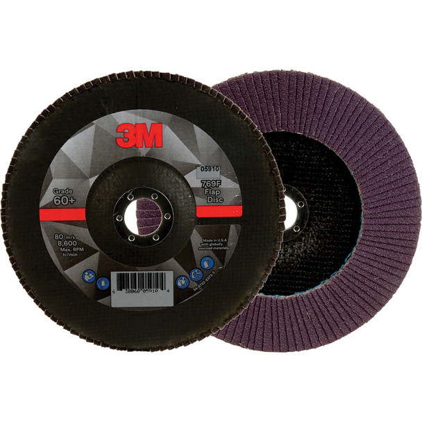 Flap Disc 769F, 60+, T27, 7 in x 7/8 in 7100178030