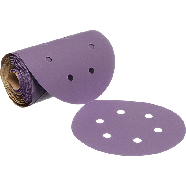 Cubitron™ II Stikit™ Film Disc Roll 775L, 220+ 3MIL, 6 in x NH, 6HL, Die 600HZ 7100075220