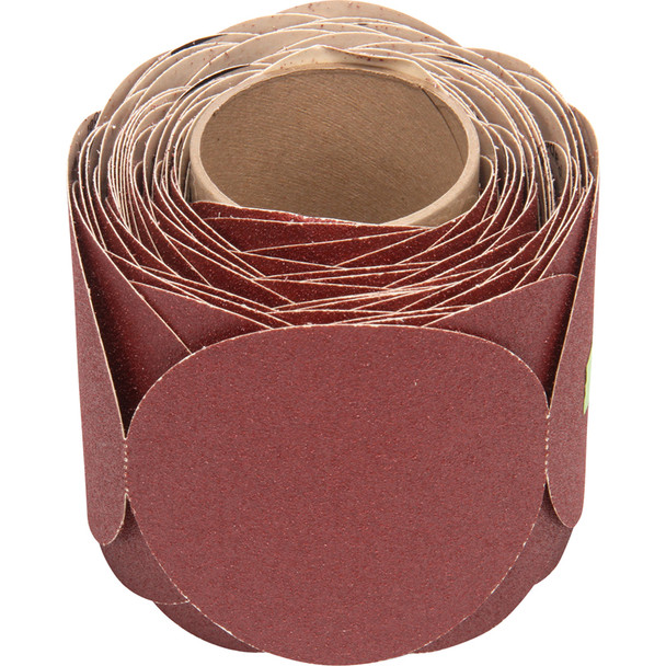 Stikit™ Paper Disc Roll 763U, 80 F-weight, 5 in x NH, Die 500X 7100078003