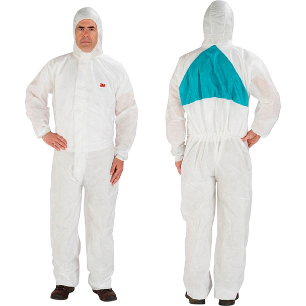 Disposable Protective Coverall 4520-XXL, White/Green, Type 5/6 7000034764