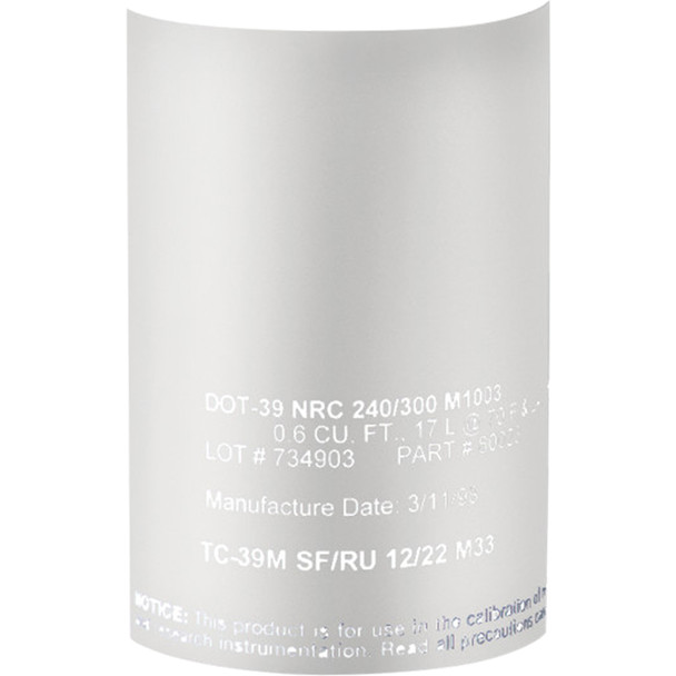 Span Gas Cylinder 529-05-16, Large 7000126386