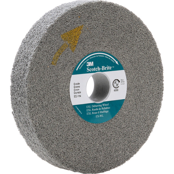 Scotch-Brite EXL Deburring Convolute Wheel XL-WL 8A Medium 14 in x 1-1/2 in x 8 in 7000121032