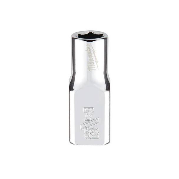 1/4 in. Drive 7/32 in. SAE 6-Point Socket with FOUR FLAT Sides