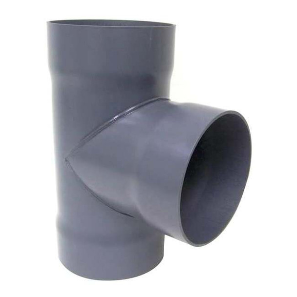 Plastic Supply Duct Tee, 8 in Duct Dia, Type I PVC, 18-5/8" L PVCT08