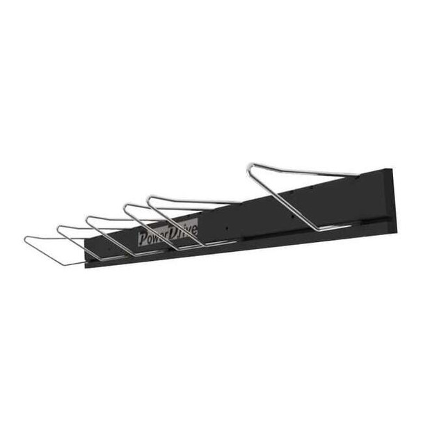 Powerdrive V-Belt Wall Rack,36In L w/Six 6In Hooks 2X907PD