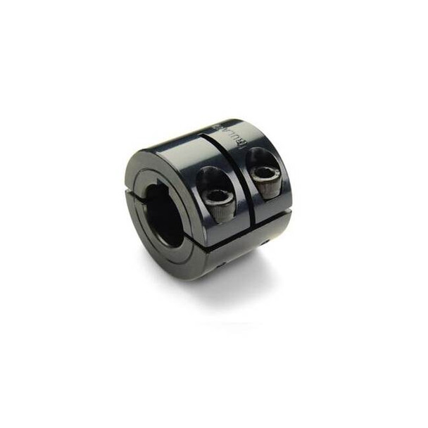 Keyed Shaft Collar, 2pc Double Wide, Bore 0.7500", Steel, OD 1 1/2"