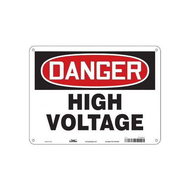 Condor Safety Sign,24" Wx18" H,0.055" Thickness, 479P67 479P67