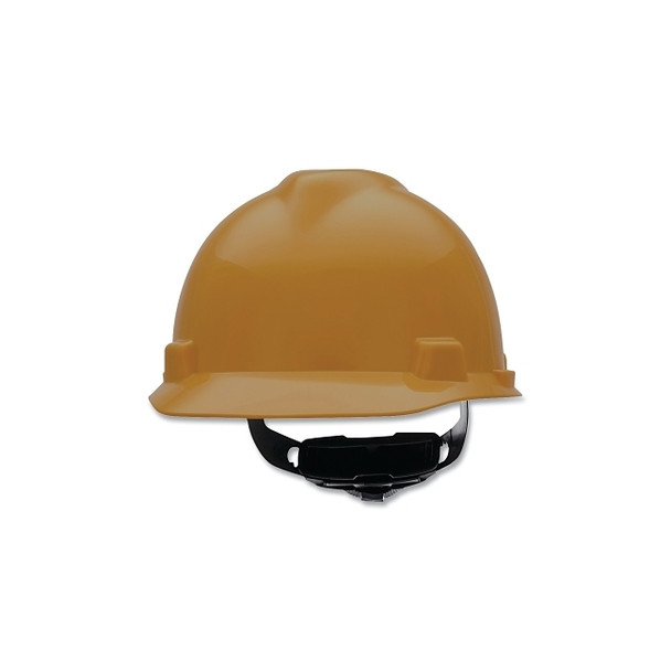 V-Gard® Slotted Hard Hat Cap, Fas-Trac® III Suspension, Gold