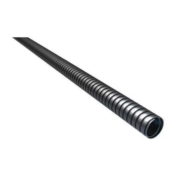 Flexible Metallic Conduit, 3/8 in Trade Size, 25 ft, Steel, Zinc Plated, Gray