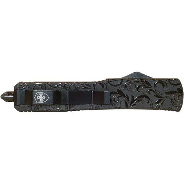 GenII Small Premium Alloy Maiden Gloss Dagger Serrated 440C Silver S-MDG-43-2