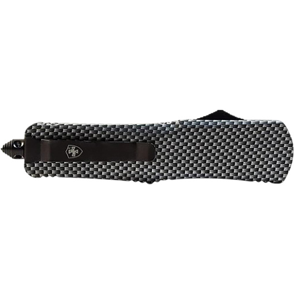 GenII Small Premium Alloy Carbon Fiber Dip Dagger 440C Black S-CF-13-1