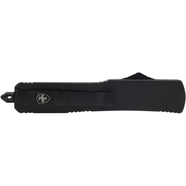 GenII Small Premium Alloy 440C Black Rubber Tanto Serrated 440C Silver S-BR-53-2