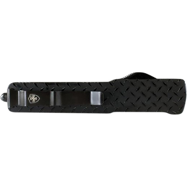 Slim Premium Aluminum Lightweight Diamond Plate Dagger Black D2 MA-DPG-12-1