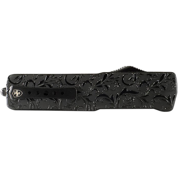 Large Premium Alloy Weighted Maiden Gloss Drop Serrated Black D2 LZ-MDG-62-1