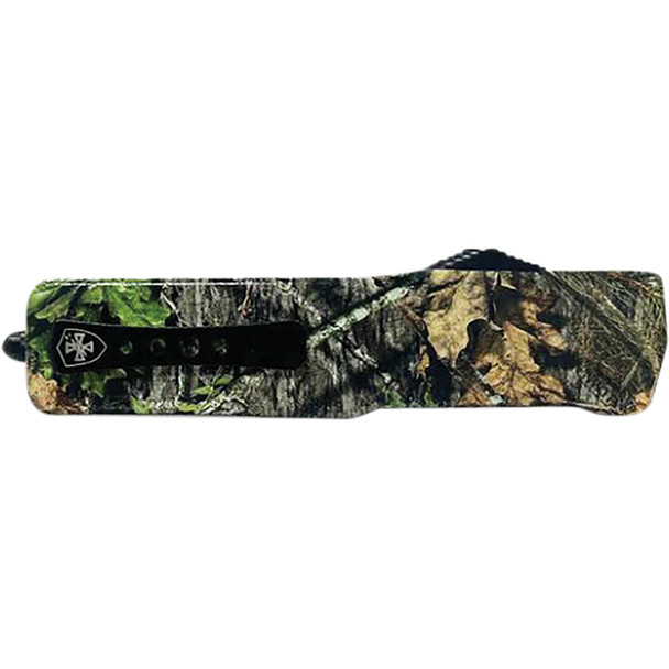 Large Premium Aluminum Lightweight Mossy Oak DNA Dagger Serrated Black D2 LA-MOD-42-1