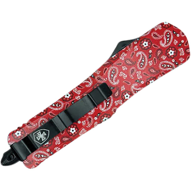 GenII Large Premium Alloy Bandana Tanto Serrated  440C Black L-BND-53-1