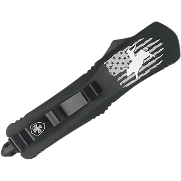 GenII Large Premium Alloy Eight Seconds Tanto Serrated  440C Black L-ESC-53-1