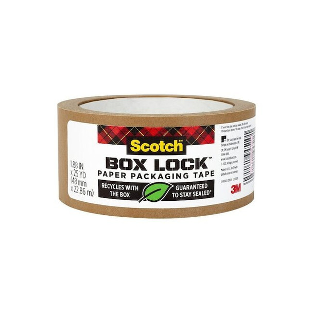 Scotch Paper Packaging Tape, PK 8, Kraft, 8 PK 7850-23-8GC